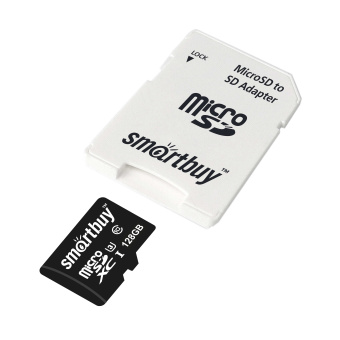 Карта памяти microSD 128Gb SmartBuy Class 10 Pro