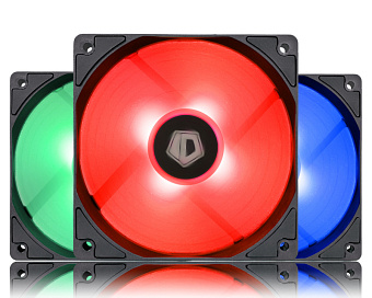 Комплект вентиляторов ID-Cooling XF-12025-RGB-TRIO (4pin, 120x120мм, 18-35дБ, 700-1800об/мин, 3 шт)