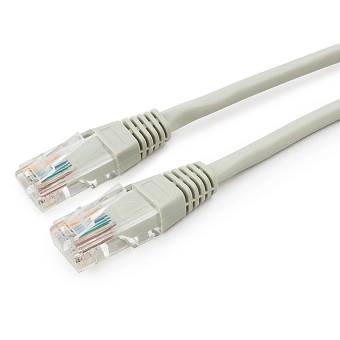 Кабель патч-корд Patch cord кат.5e, медный 10.0м, серый