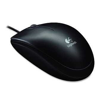 Мышь проводная Logitech B100 Optical 800dpi USB Black