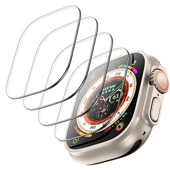 Защитное стекло для смарт-часов Apple Watch Ultra 49 mm - WIWU Black