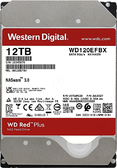 Жесткий диск SATA 12Tb WD Red Plus 7200rpm 256Mb SATA-3