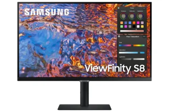 Монитор 27" Samsung ViewFinity S8 (IPS 3840x2160 5ms 60Hz DP HDMI USB-C) Black