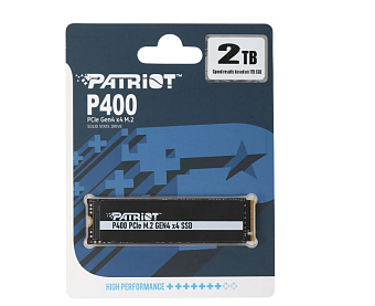 Накопитель SSD M.2 2Tb Patriot P400 (PCI-E 4.0 x4, 4900/4400 Мбайт/сек)