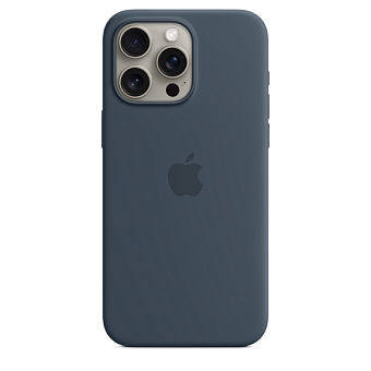 Чехол для смартфона Apple iPhone 15 Pro Max 6.7" - Silicone Case with Magsafe Storm Blue