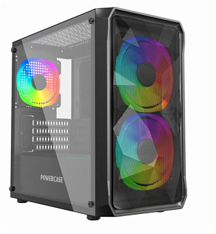 Корпус Powercase Mistral Micro A3B ARGB mATX Bllack