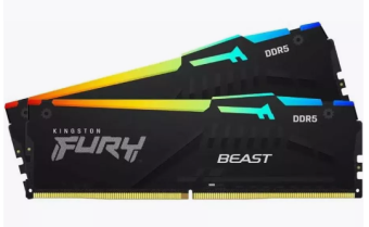 Модуль памяти DDR5 16Gb 5200MHz Kingston Fury Beast Black