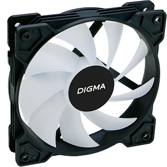Вентилятор для корпуса 120mm Digma DFAN-FRGB1 3-pin Molex черный