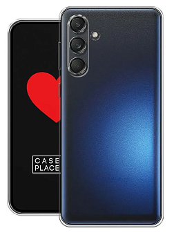 Чехол для смартфона Samsung Galaxy M55 - силиконовый прозрачный