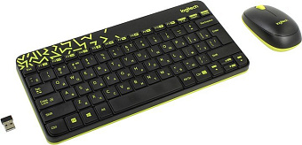 Комплект беспроводной (клавиатура+мышь) Logitech MK240 Wireless Combo Nano USB Black