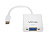 Кабель-переходник USB-C (m)  --  VGA (f), VCOM CU421 0.15m