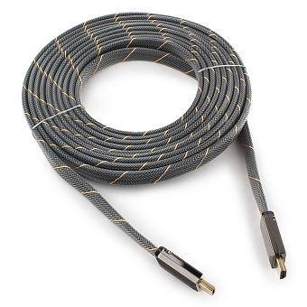 Кабель соединительный HDMI (m) < - > HDMI (m)  1.8м, ver 2.0, Cablexpert Platinum, плоский, нейлоновая оплетка, блистер