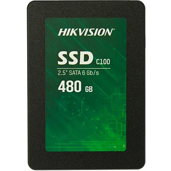 Накопитель SSD SATA 480Gb HIKVision С100 Series (TLC, 550/470 Мбайт/сек, 160 TBW)