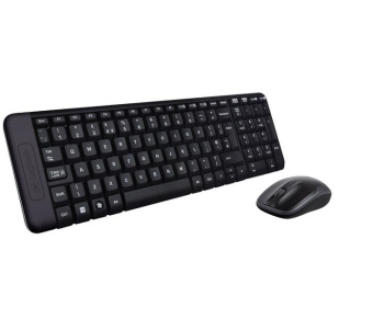 Комплект беспроводной (клавиатура+мышь) Logitech MK220 Wireless Cordless Combo USB Black