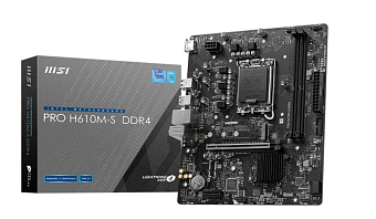 Материнская плата Socket-1700 MSI PRO H610M-S DDR4   (H610) 2xDDR4 HDMI mATX