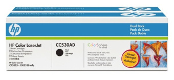 Картридж лазерный HP 304A (CC530AD) для HP CP2025/CM2320, 2шт в упаковке черный