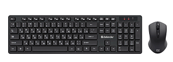 Комплект беспроводной (клавиатура+мышь) Defender Lima C-993 Black