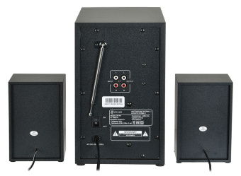 Акустическая система OKLICK OK-441 (2x10W+30W, bluetooth, FM, SD, USB, ПДУ) black