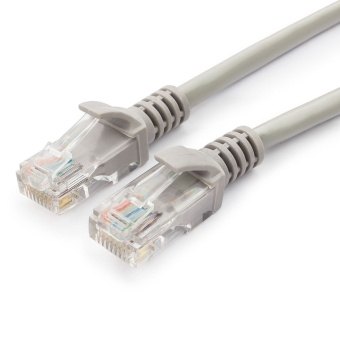 Кабель патч-корд Patch cord кат.5e  0.5м, Гарнизон, многожильный, серый