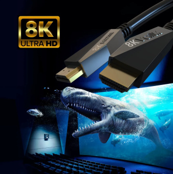 Кабель соединительный HDMI (m) < - > HDMI (m)  2.0м, ver 2.1, VCOM