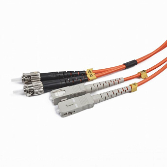 Кабель оптоволоконный Cablexpert ST/SC  2м, 50/125 OM2, двунаправленный мультимодовый