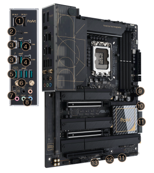 Материнская плата Socket-1700 ASUS PROART Z790-CREATOR WIFI (Z790) 4*DDR5 RAID HDMI DP ATX