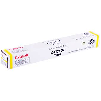 Картридж лазерный Canon C-EXV34Y для iR C2020/C2030, желтый