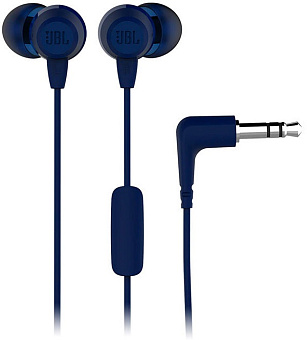 Наушники проводные JBL C50HI jack 3.5mm Blue