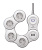 Сетевой фильтр Cablexpert Snake SNK-4-U2-W-2, 4р, 10А,  2хUSB, 2м, белый