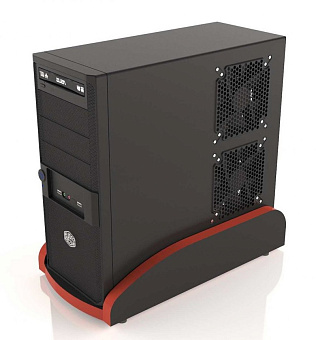 Подставка под системный блок MaDXRacer XGamer BASIC XGSB черный, кромка красная