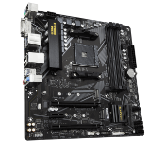 Материнская плата Socket AM4 Gigabyte B550M DS3H (B550) 4*DDR4 2*PCI-Ex16 1*PCI-Ex1 4*SATA 1*M.2 HDMI DVI mATX