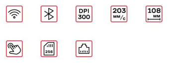 Термопринтер Атол TT44 300 dpi, USB, Ethernet черный