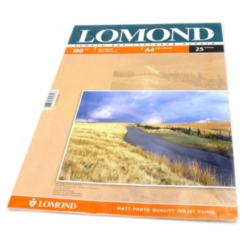 Бумага Lomond [A4] матовая 2х сторонняя, 100гр/м2, 25л