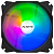 Вентилятор для корпуса 120mm ALSEYE M120-PB FAN (Molex+3pin, 120x120x25mm, 23.6dBA, 1300об/мин, RGB) Black