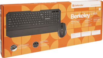 Комплект беспроводной (клавиатура+мышь) Defender Berkeley C-925 USB Wireless Black