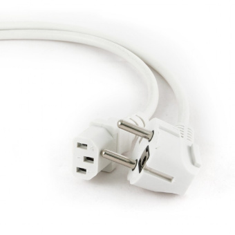 Кабель питания 220V  1.8м, Schuko- C13, 10А, VDE, Cablexpert, белый