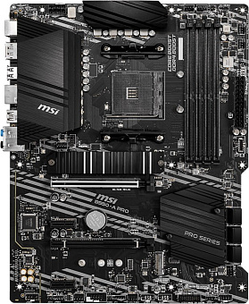Материнская плата Socket AM4 MSI B550-A PRO (B550) 4*DDR4 2*PCI-Ex1 2*PCI-Ex16 SATA M.2 HDMI DP ATX