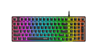 Клавиатура проводная Acer Nitro OKW303 (механика переключ. Red, RGB-подстветка) Black / Gray