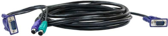 Кабель для переключателей (2*PS/2M+VGA15M-->VGA15F) 1.2м