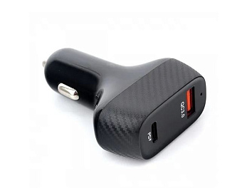 Автомобильное зарядное устройство Cablexpert (1*USB-A, 1*USB-C, QC 3.0, до 2*18 Вт)