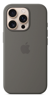Чехол для смартфона Apple iPhone 16 Pro 6.3" - Silicone Case (Button, Magsafe) Gray