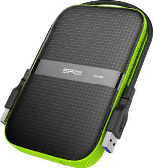 Внешний жесткий диск 1Tb Silicon Power Armor A60 2.5" USB3.1 Black-Green