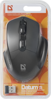 Мышь беспроводная Defender Datum MB-345 Wireless USB Black