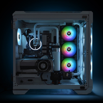 Комплект вентиляторов Thermaltake Pure Duo 12 ARGB Sync 2 Pack Black