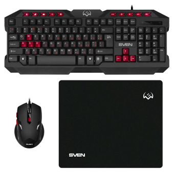 Игровой набор SVEN GS-9200 (клавиатура, мышь и коврик)