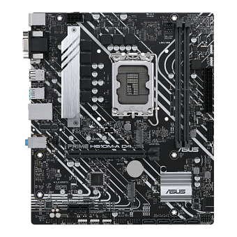 Материнская плата Socket-1700 ASUS PRIME H610M-A D4-CSM (H610) 2*DDR4 1*PCI-Ex16 1*PCI-Ex1 M.2 HDMI DP VGA mATX