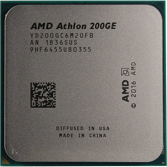 Процессор Socket-AM4 AMD Athlon 200GE (3.2/4Mb/35W/Vega 3/2C4T) OEM
