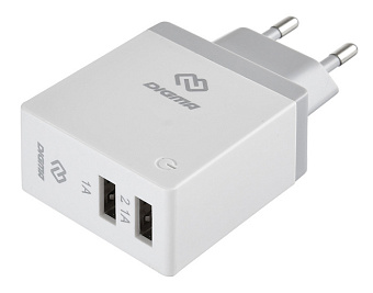 Сетевое зарядное устройство Digma DGWC 15W USB-A White