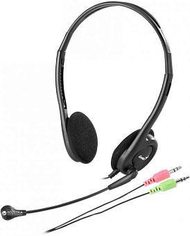 Наушники проводные Genius HS-200C Jack 3.5 мм черный