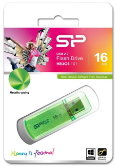 Флешка 16Gb Silicon Power Helios 101 USB green